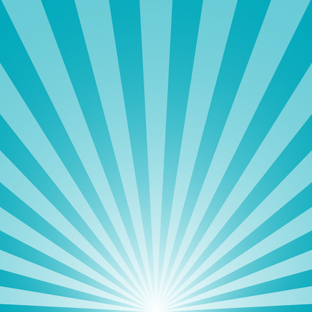 The sunrise with sunbeams on blue backgroundのイラスト素材