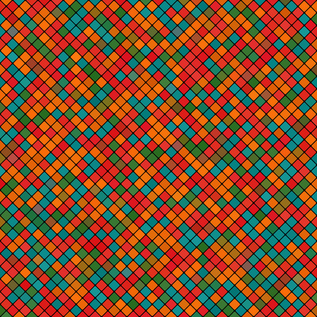 Abstract mosaic background of vibrant squaresのイラスト素材