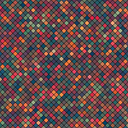 Abstract mosaic background of dark color squaresのイラスト素材