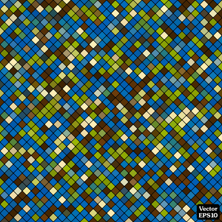 Abstract mosaic background of pattern tile color squaresのイラスト素材