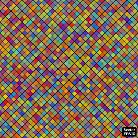 Abstract mosaic background of pattern tile colorful squaresのイラスト素材