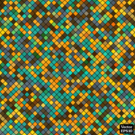 Abstract mosaic background of pixel tile colorful squaresのイラスト素材
