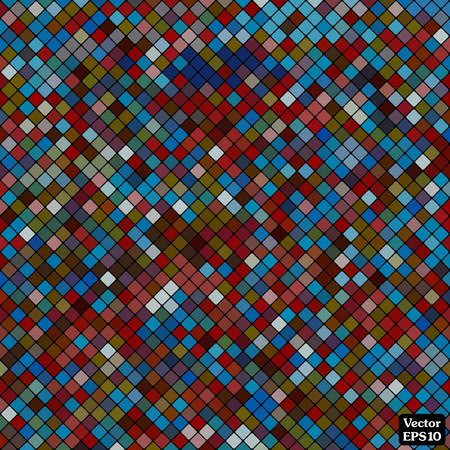 Abstract mosaic background of pixel tile multicolored squaresのイラスト素材