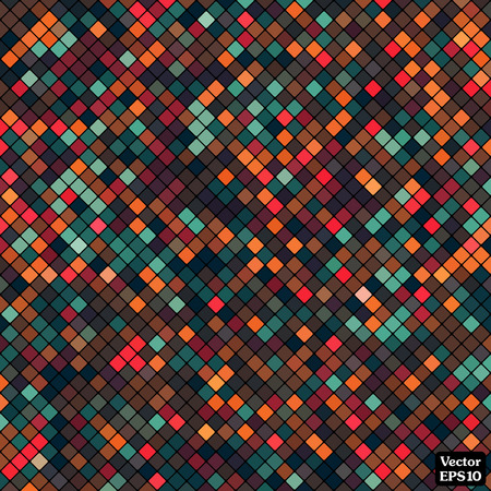 Abstract mosaic background of tile multicolored squaresのイラスト素材