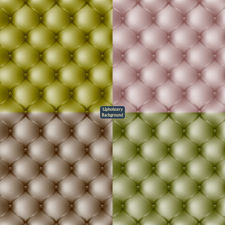 Set colored leather upholstery furniture textured backgroundのイラスト素材