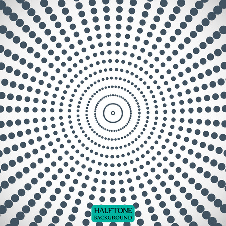 Halftone circular of the gray dots on gray backgroundのイラスト素材