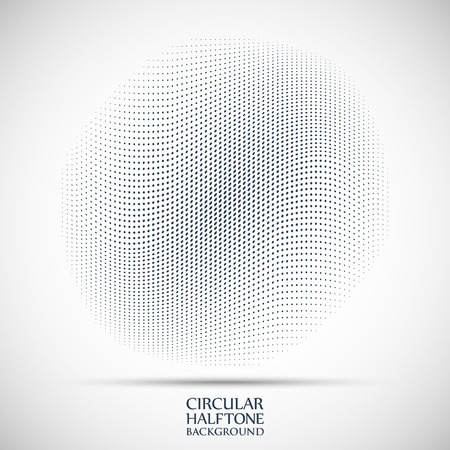 Halftone circular of the gray dots on gray backgroundのイラスト素材
