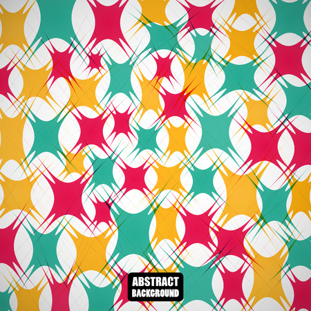 Abstract colored design figures on the gray backgroundのイラスト素材