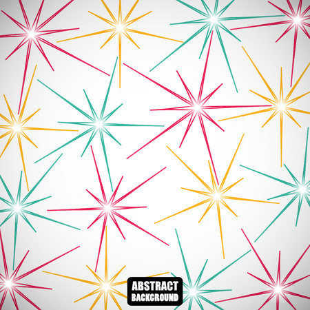 Abstract colored creative stars on the gray backgroundのイラスト素材