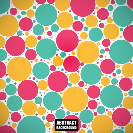 Abstract colored circles on the gray backgroundのイラスト素材
