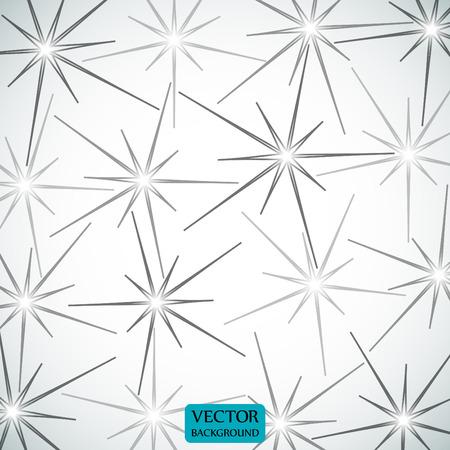 Abstract creative stars with glare on gray backgroundのイラスト素材