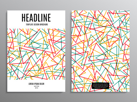 business brochure, template or layout design flyer in A4 size with abstract diamond backgroundのイラスト素材