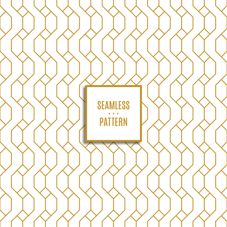 seamless pattern of gold color on white background. stock vector illustration eps10のイラスト素材