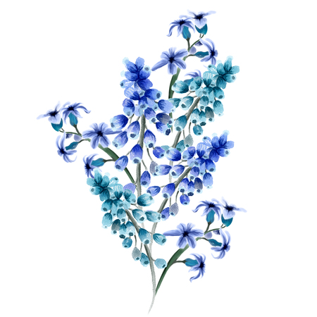 Watercolor Floral Paintingの写真素材