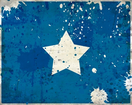 Grunge Somalia flag with stains - flag seriesの写真素材
