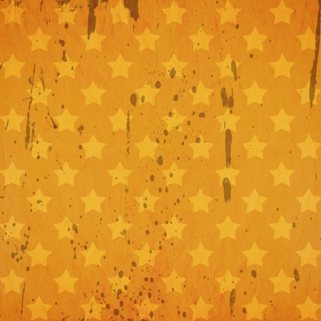 grunge retro background with stars and stainsの写真素材
