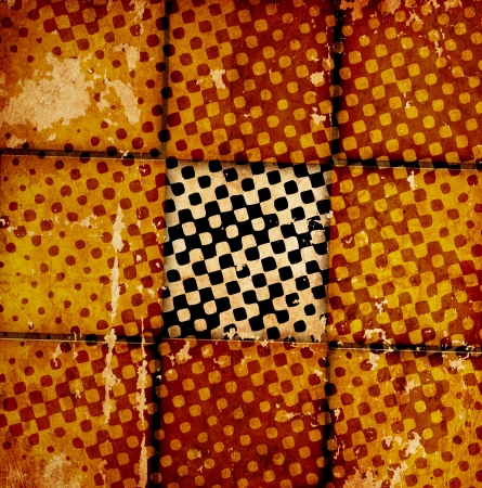Grungy chessboard backgroundの写真素材