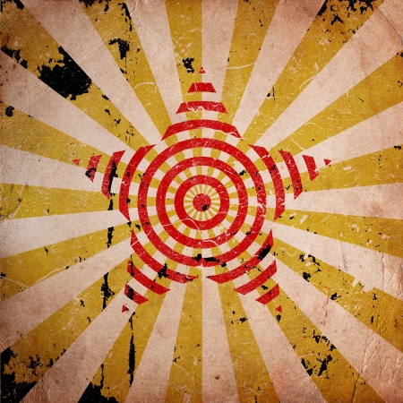 vintage background with star made from circlesの写真素材