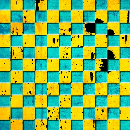 vivid grunge chessboard backgoundの写真素材
