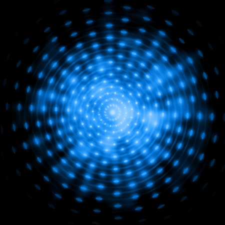 abstract glowing background with blue dotsの写真素材