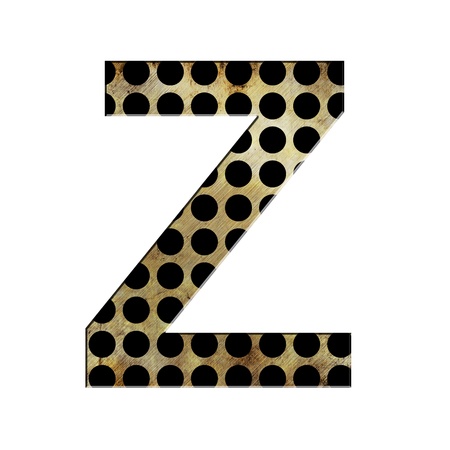 letter Z in grunge styleの写真素材