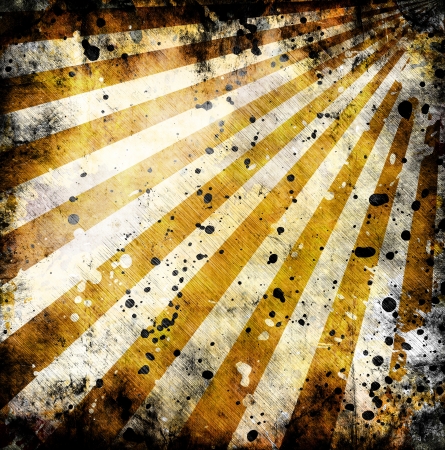 sunbeams orange grunge background with white spotsの写真素材