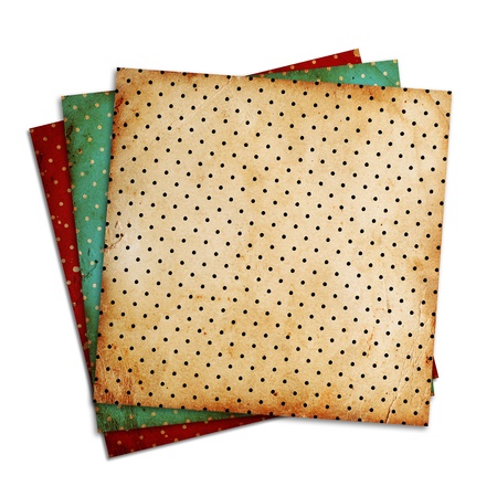 vintage patterns on white background の写真素材