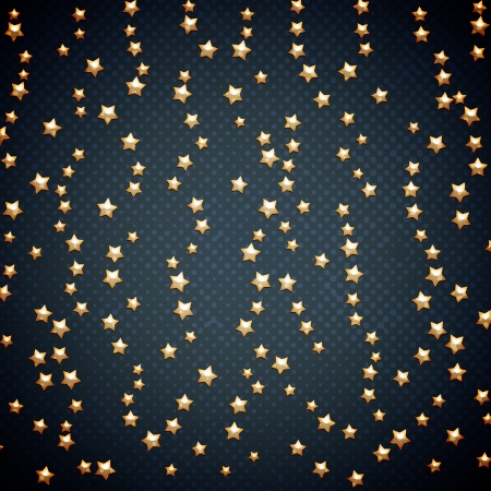 Abstract background with golden starsの写真素材