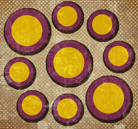 Abstract circles on grunge backgroundの写真素材