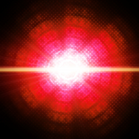 Abstract circles on red backgroundの写真素材