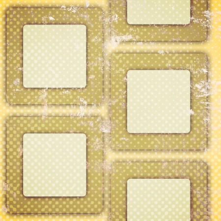 abstract grunge background with squares and dotsの写真素材