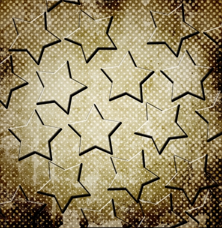 abstract stars on grunge backgroundの写真素材