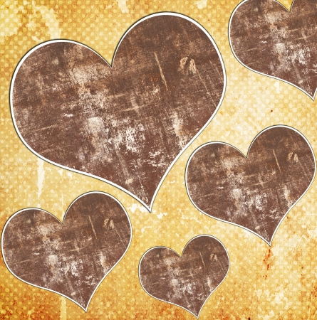 grunge background with heartの写真素材