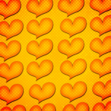 hearts on grunge backgroundの写真素材