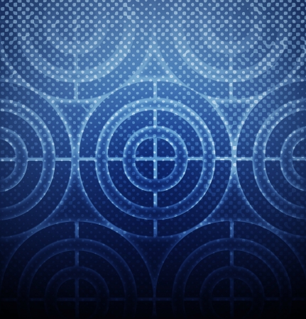 Target on blue backgroundの写真素材