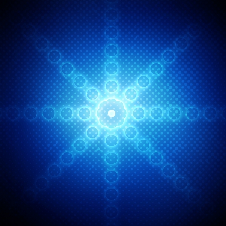 Abstract circles on blue backgroundの写真素材