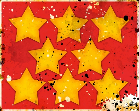Abstract stars on grunge backgroundの写真素材