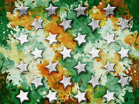 Military Grunge With Starsの写真素材