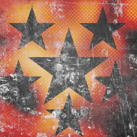 Stars on grunge backgroundの写真素材