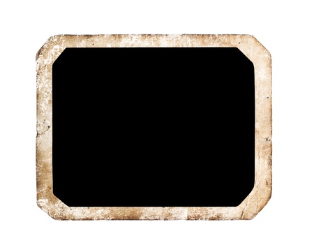 Blank frame isolated on white background, with clipping pathの写真素材