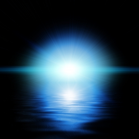 Colorful rays of light の写真素材
