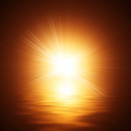 Sunshine On The Water の写真素材