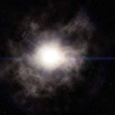 Universe filled with stars, nebula and galaxy の写真素材