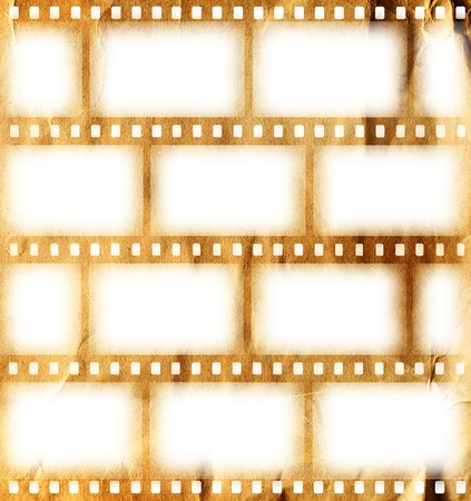 Vintage background with film flameの写真素材