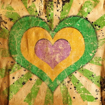 abstract background with heartsの写真素材