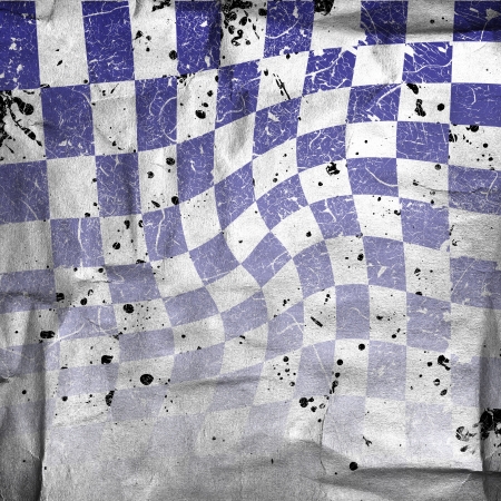 vivid grunge chessboard backgound with stainsの写真素材