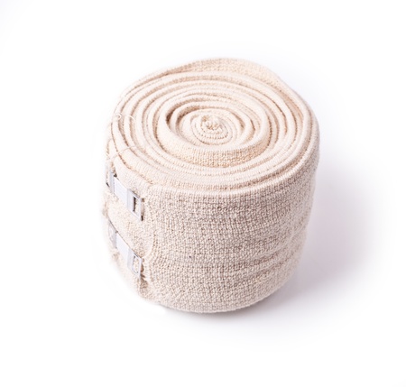 Elastic Bandage on white backgroundの写真素材