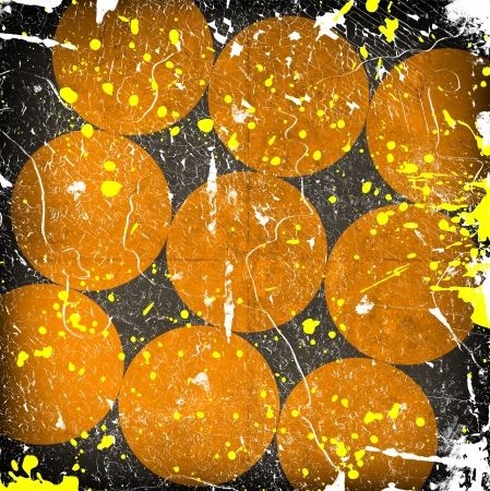 abstract circles on grunge backgroundの写真素材