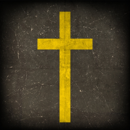 cross on abstract grunge backgroundの写真素材