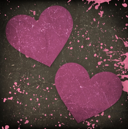 blue heart on grunge backgroundの写真素材
